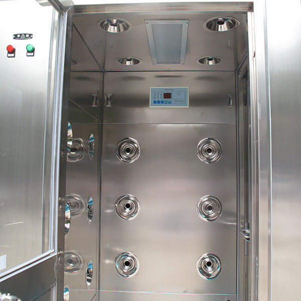GMP Pharmaceutical Stainless Steel Air Shower Room With Three Side Blowing AC380V 0